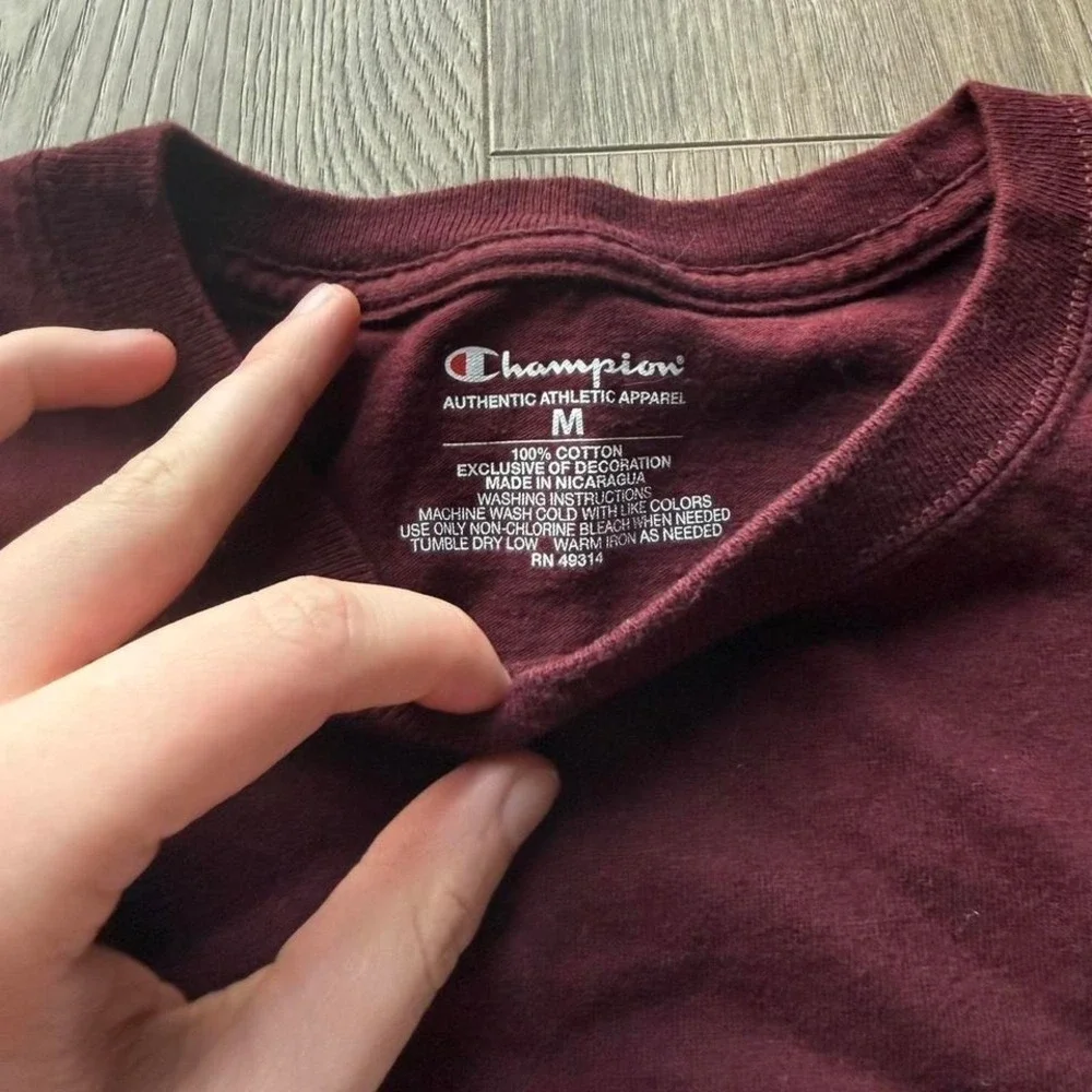 Virginia Tech Hokies Long Sleeve Shirt Men's M Champion VT NCAA Football - Picture 3 of 4